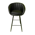 Black Metal Stand Bar Stools For Kitchen Black ST-102 - Image 2