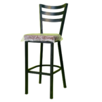 Black Metal Stand Bar Stools For Kitchen Black ST-107