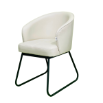 White Leather Dining Chair DC-145