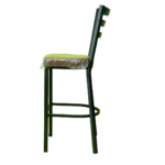Black Metal Stand Bar Stools For Kitchen Black ST-107 - Image 4