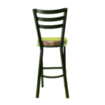 Black Metal Stand Bar Stools For Kitchen Black ST-107 - Image 5