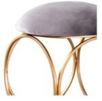 Round Pouf Ottoman Stool HS-107 - Image 5