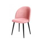 VELVET FABRIC HIGH BACK DINING CHAIR DC-142 - Image 5