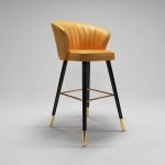 Metal Stand Bar Stools For Kitchen ST-103 - Image 4