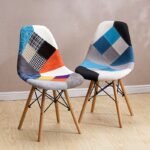 Patchwork Fabric Dining Chair DC-133