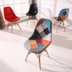 Patchwork Fabric Dining Chair DC-133 - Image 7