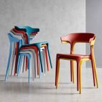 Modern Plastic Kitchen Dinnig Chairs And Out Door Chairs DC-130 - Image 2