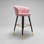 Metal Stand Bar Stools For Kitchen ST-103 - Image 5