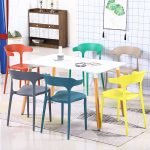 Modern Plastic Kitchen Dinnig Chairs And Out Door Chairs DC-130 - Image 6