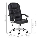 Royal Swivel Leather Manager Chair MC-106 - Image 5