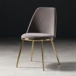 Gold Metal Designer Comfort Dining Chair DC-116