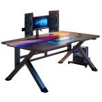 Large Gaming Table with Cable Management GT-107