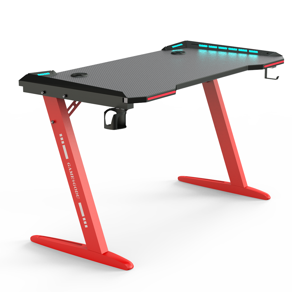 Hf32b419fc98f458d858b8b7ab526c5f2m Gaming Table with LED Lights GT-104 - Image 1