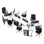 Smart Design Work Station Per Person WS-102 - Image 8