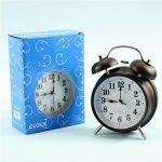 Classic Children Twin Bell Alarm Clock Metal Aloud Alarm Button Backlight Silent Quartz Alarm Clock With Roman Numerals - Image 3