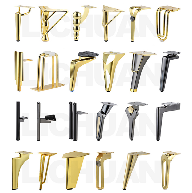 H28344d82df64454a8efe17ee98f7128aN.jpg_64x64 OEM Black Kitchen Cabinet Legs Chrome Plated Metal Sofa Legs For Sofa Bottom - Image 1