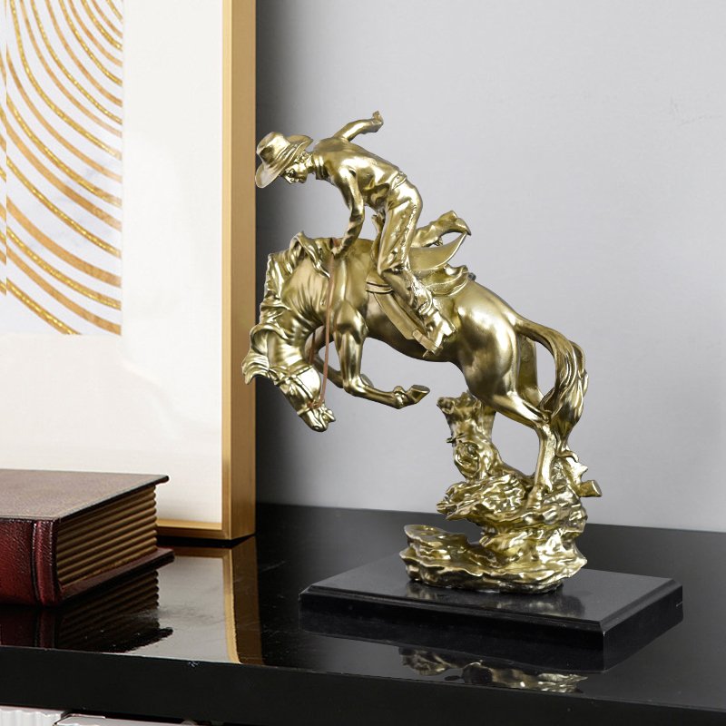 H67fe4457b3b74f2583faca82a1b473b2g American Cowboy Golden Resin - Image 1