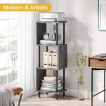 Cheap Wood Tall Corner Bookcase Bookshelf - Image 4