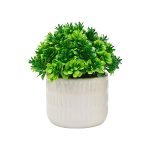 White Ceramic Potted Artificial Succulent Assorted Plants Colors - Image 6