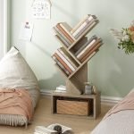 Mini Tree Bookshelf Wooden Book Storage Organizer Display Shelf Rack - Image 5