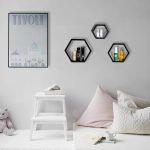 Wood Mounted Hexagon Shelves - Image 5