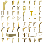 OEM Black Kitchen Cabinet Legs Chrome Plated Metal Sofa Legs For Sofa Bottom - Image 6