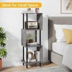Cheap Wood Tall Corner Bookcase Bookshelf - Image 3