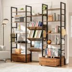 Book Ladder Storage Shelf Rack Bookcase
