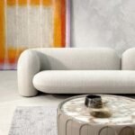 Boucle Couch sofa - Image 5