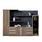 High End Leather Office Luxury Modern Executive L-shaped Desk HX-GY047
