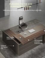 Royal Executive Office Table – Luxury CEO Desk ET-103 - Image 5