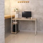 Study Computer Desk with Side Shelf ST-109 - Image 2