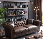 Leather Office Sofa OS-107