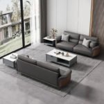 Simple Modern Office Sofa with Coffee Table OS-109 - Image 4