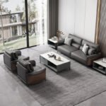 Simple Modern Office Sofa with Coffee Table OS-109 - Image 3