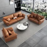 Modern Synthetic Leather Sofa OS-112 - Image 2